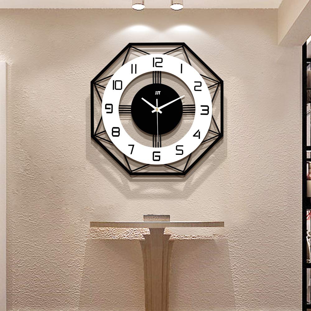 Battery Operated Modern Wall Clock — 17"