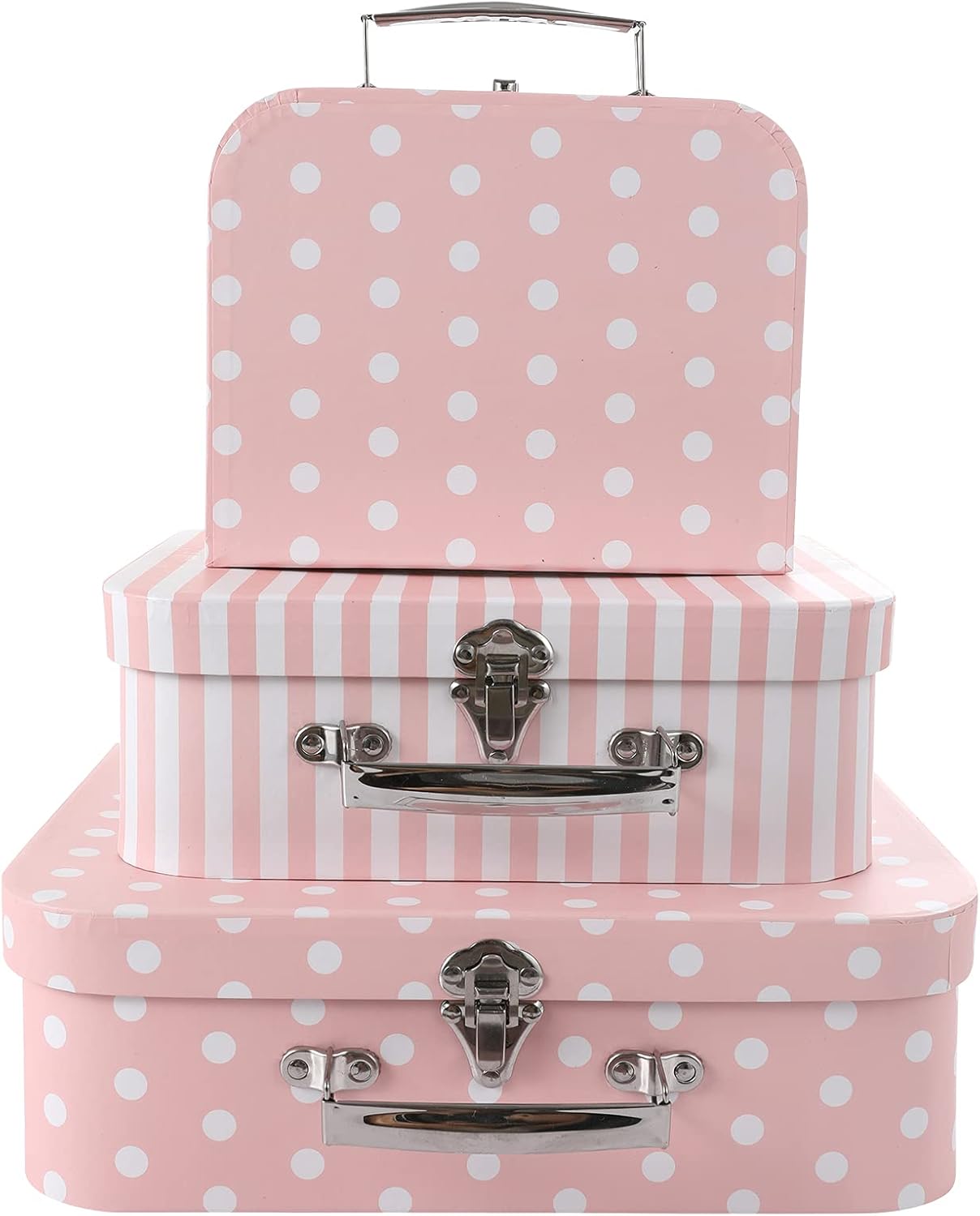 Pink Storage Basket — Set of 3 — S+M+L