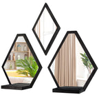 Farmhouse Wood Mirror — Set of 3