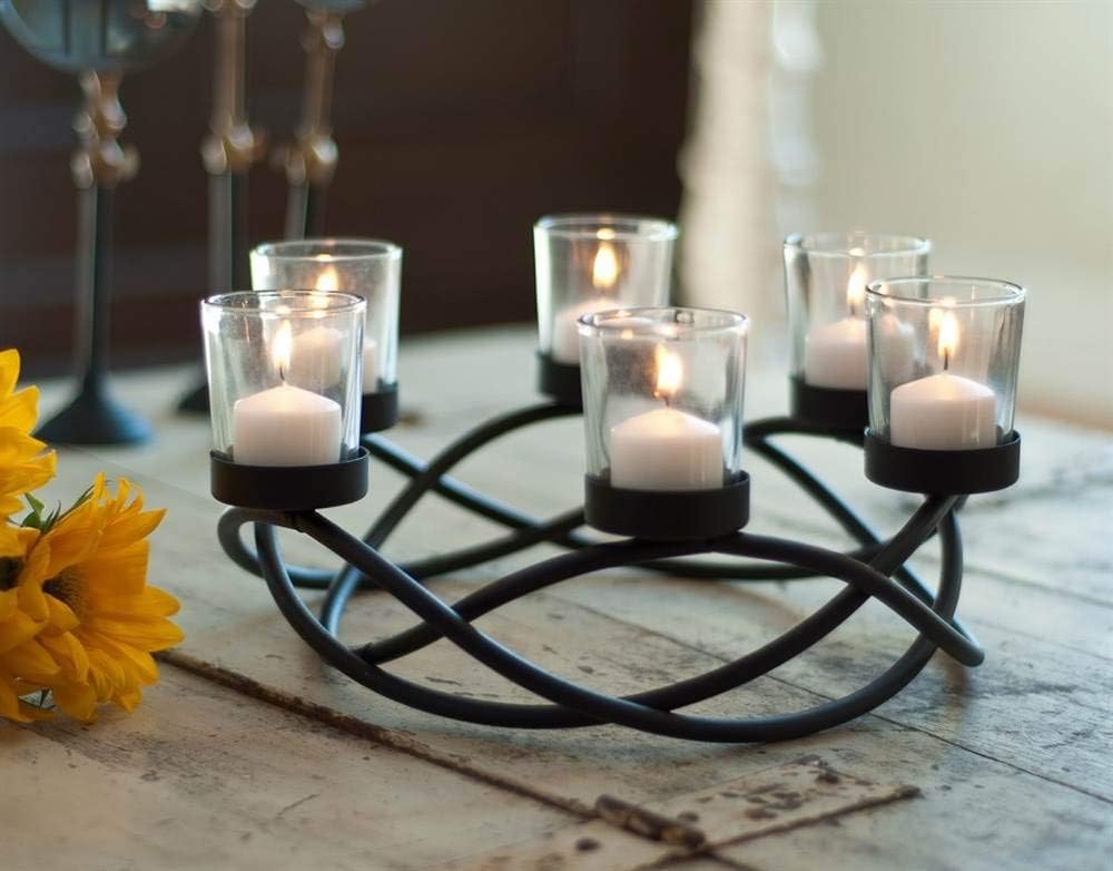 Round Metal Candle - View 4