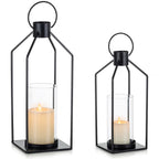 Farmhouse Black Pillar Candle