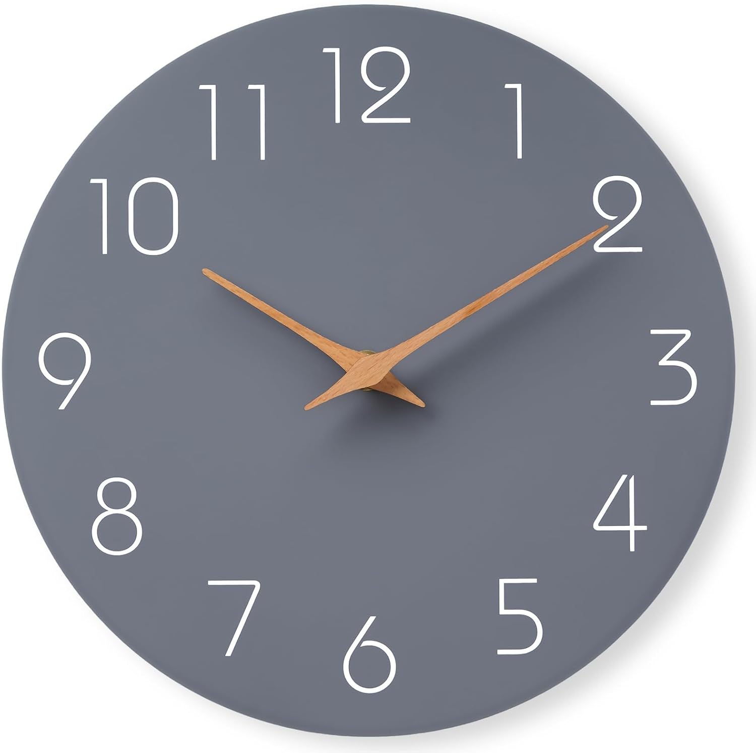 Battery Operated Luxe Black Wall Clock — 18" — 8 Inch