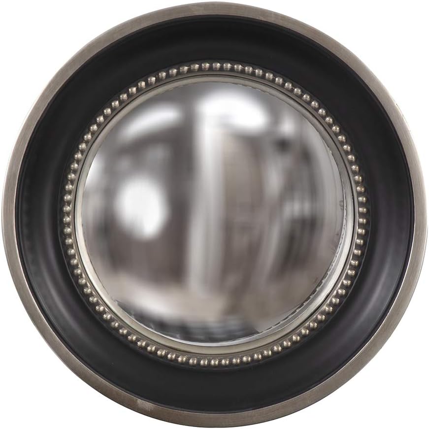 Round Luxe Glass Wall Mirror — 21" — 16"L x 16"W