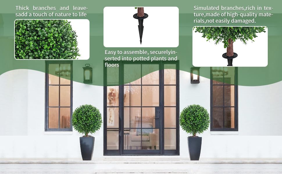 Green Artificial Plant — 26" - View 2