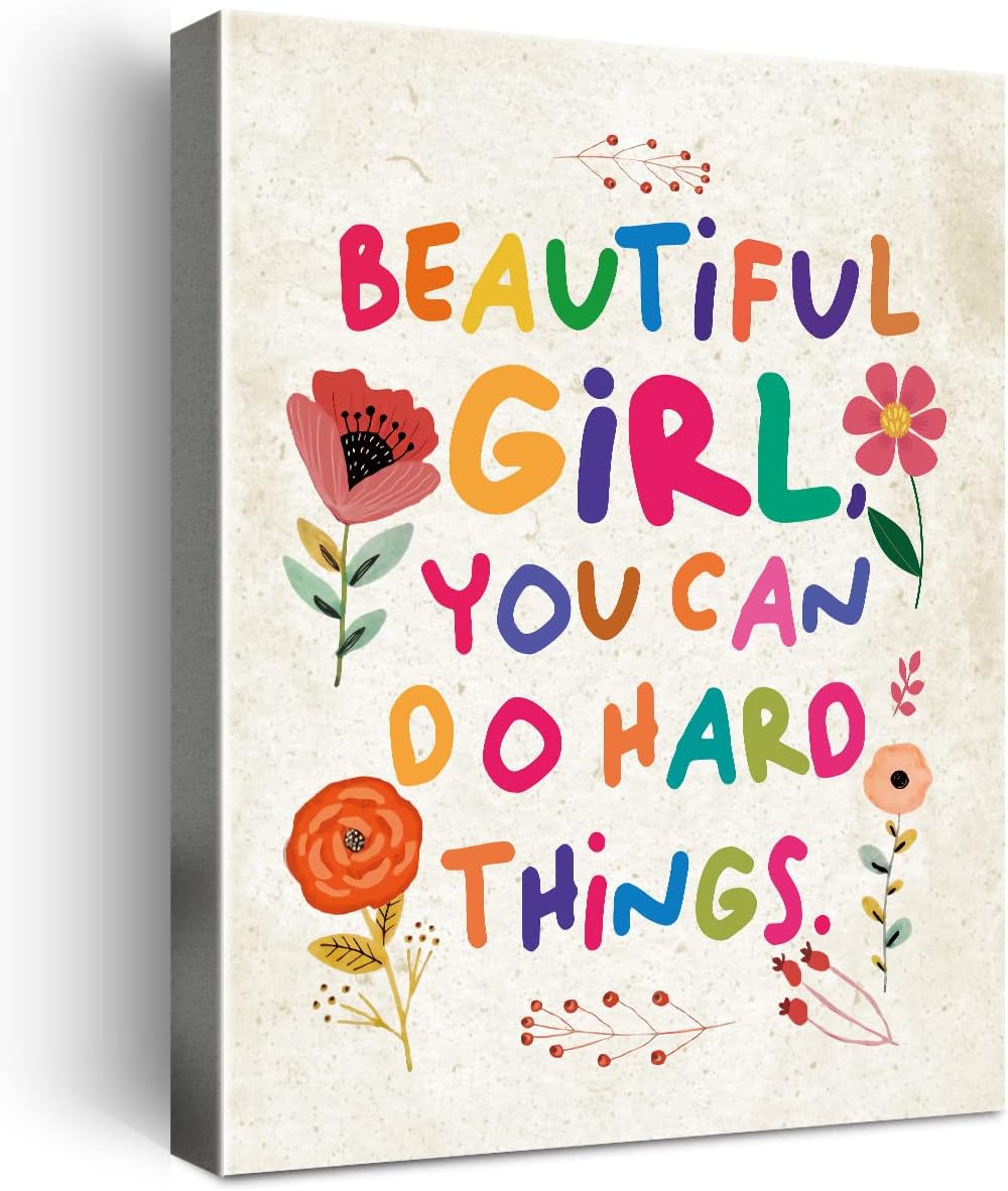 Boho Red Wall Decor — Beautiful Girl