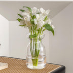 Modern Glass Flower Vase — Clear