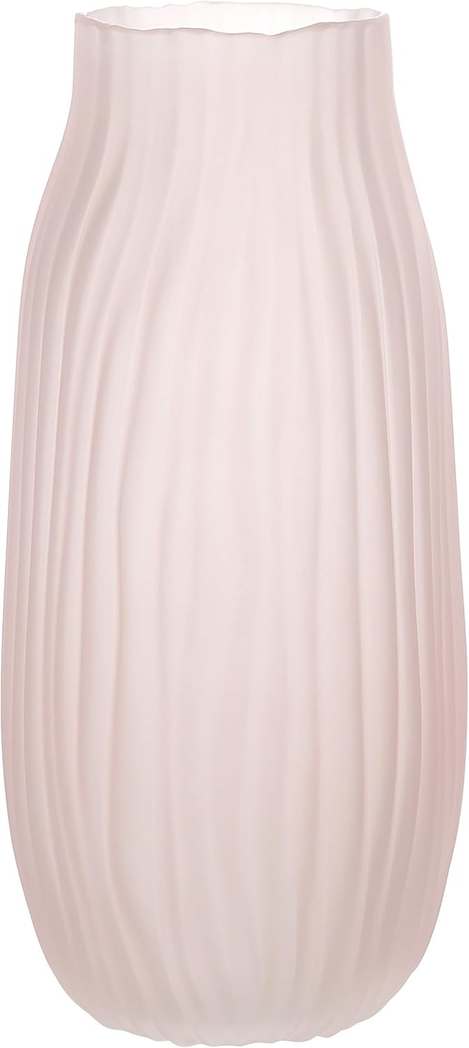 Boho Blue Decorative Vase — Frosted Pink