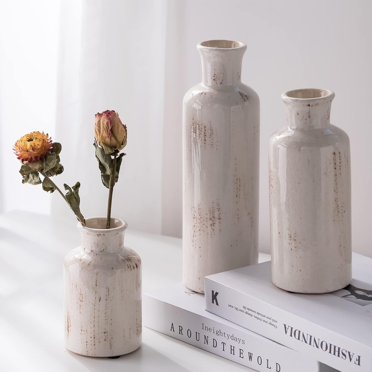 Farmhouse Ceramic Vase Set - View 5