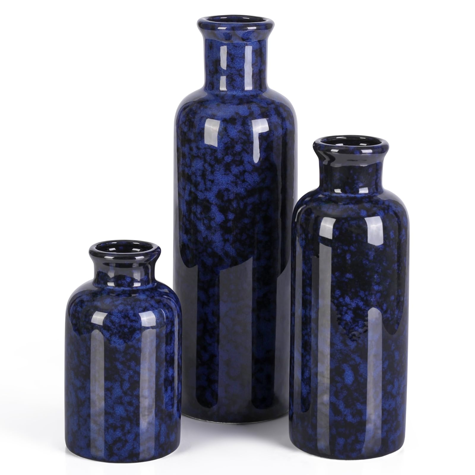 Boho Beige Flower Vase — Set of 3