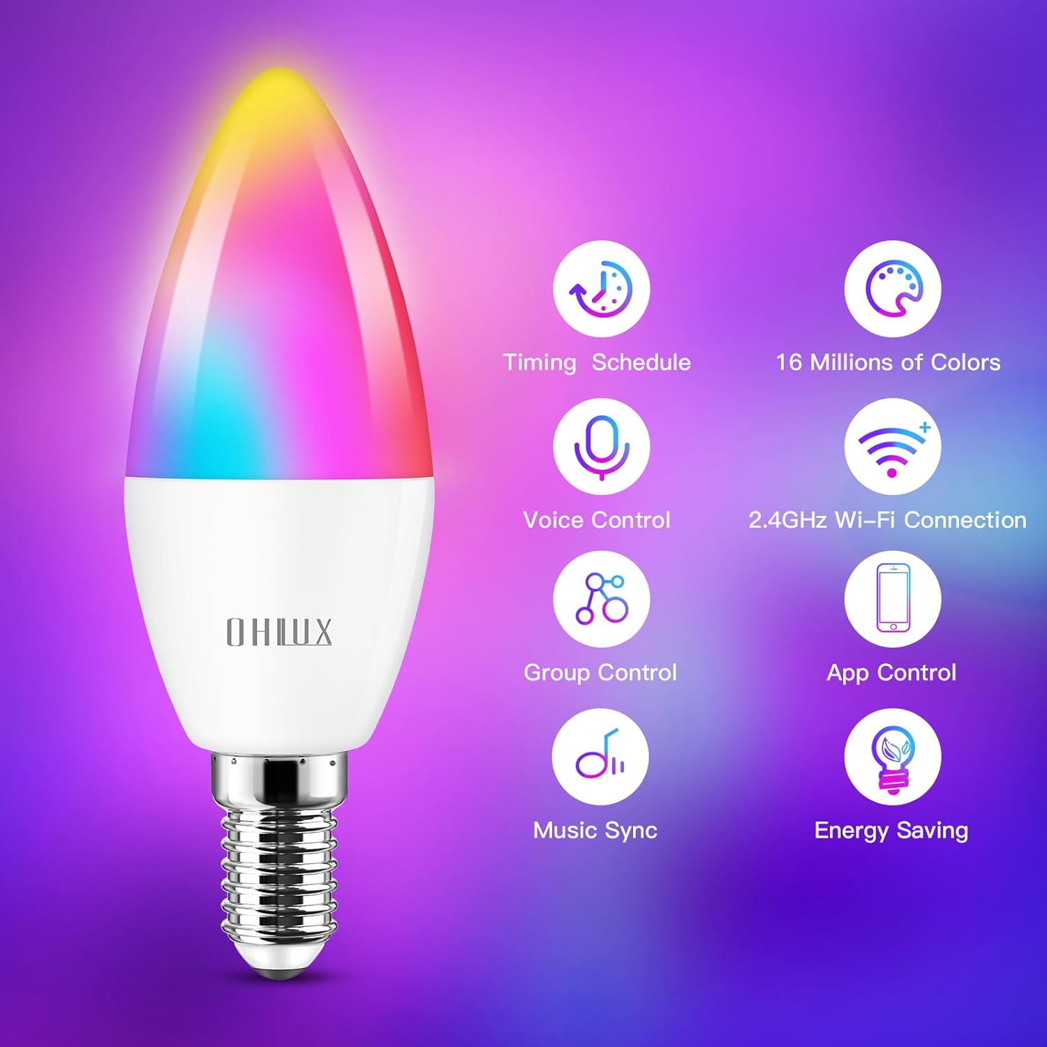 Smart Metal Color Changing Bulb - View 3