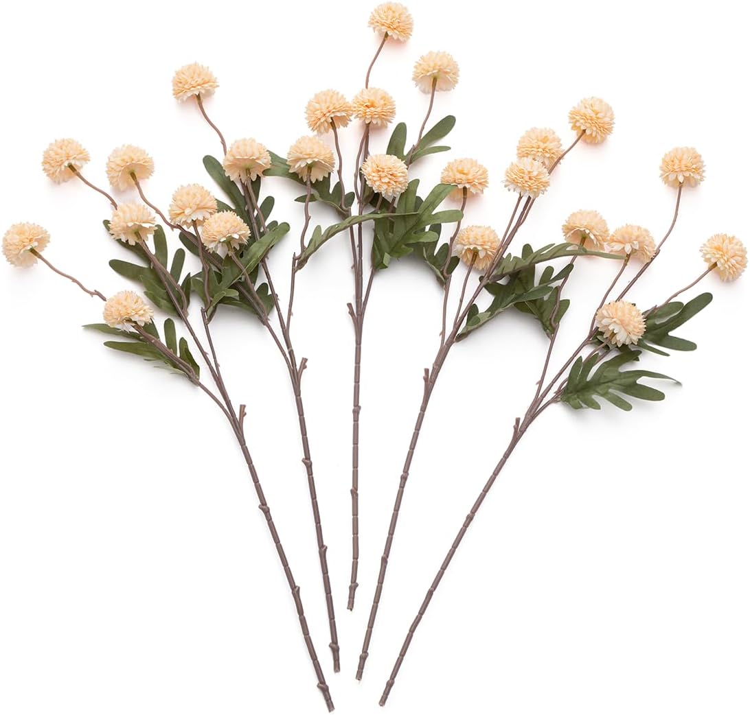 Beige Artificial Plant — Peach