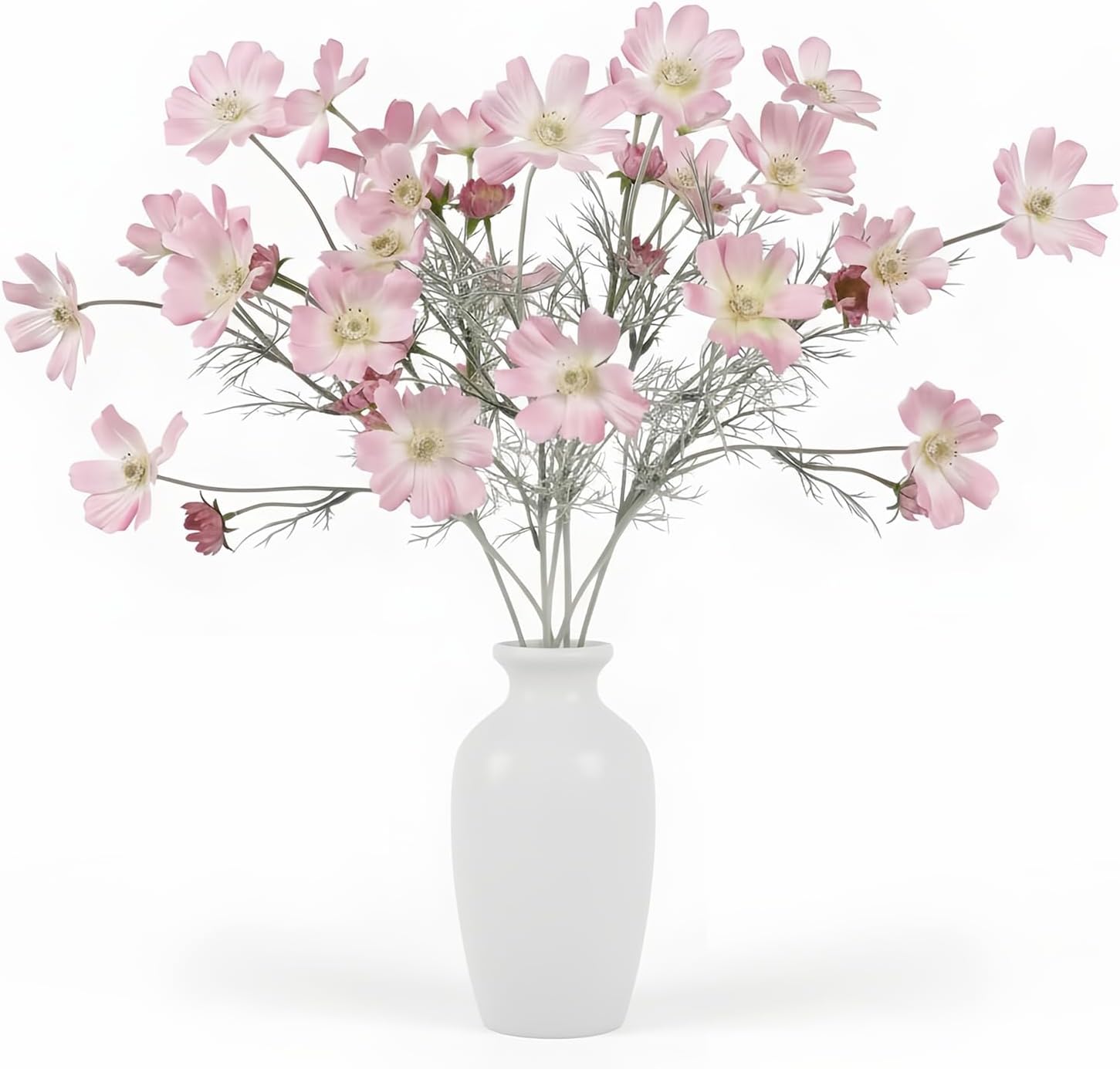 Blue Artificial Plant — 24" — Purple Pink
