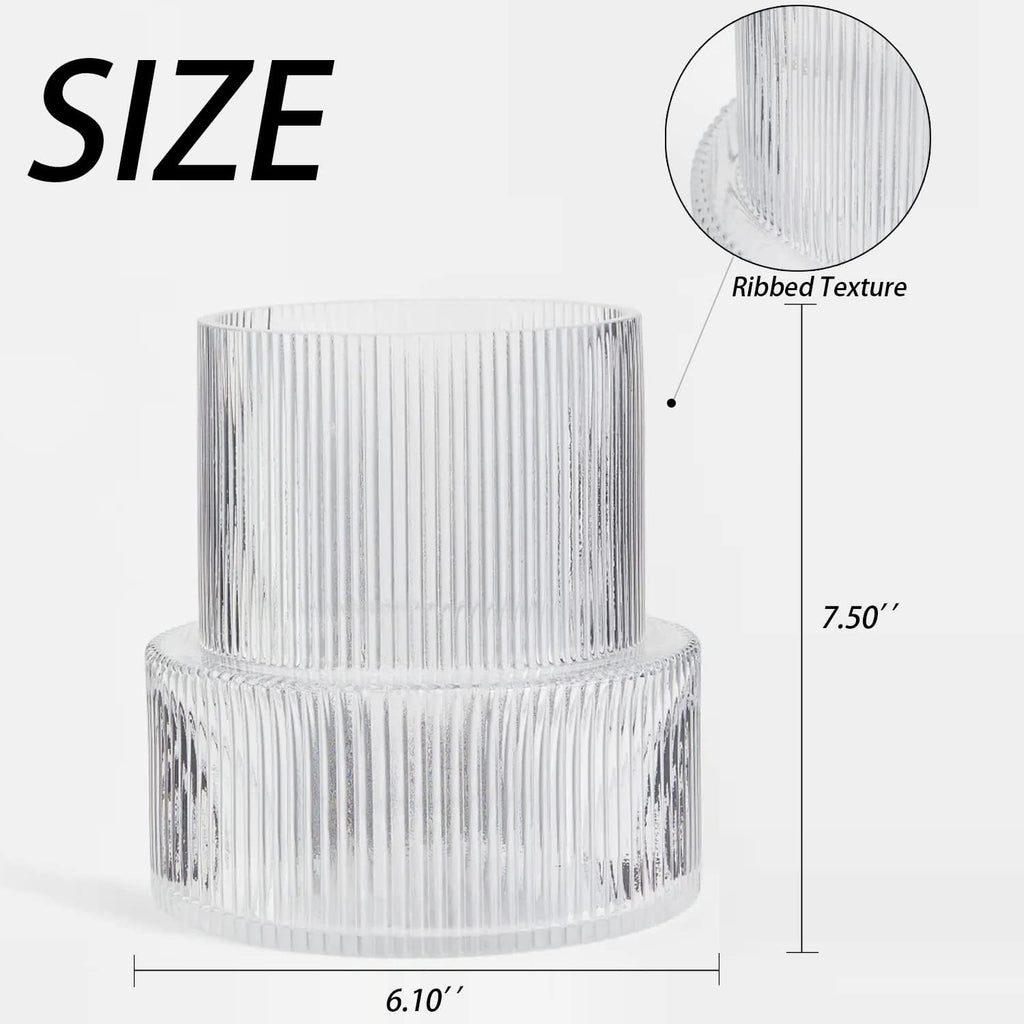 Modern Black Flower Vase — 5" - View 6