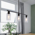 Farmhouse Black Chandelier — 3-Light - View 9