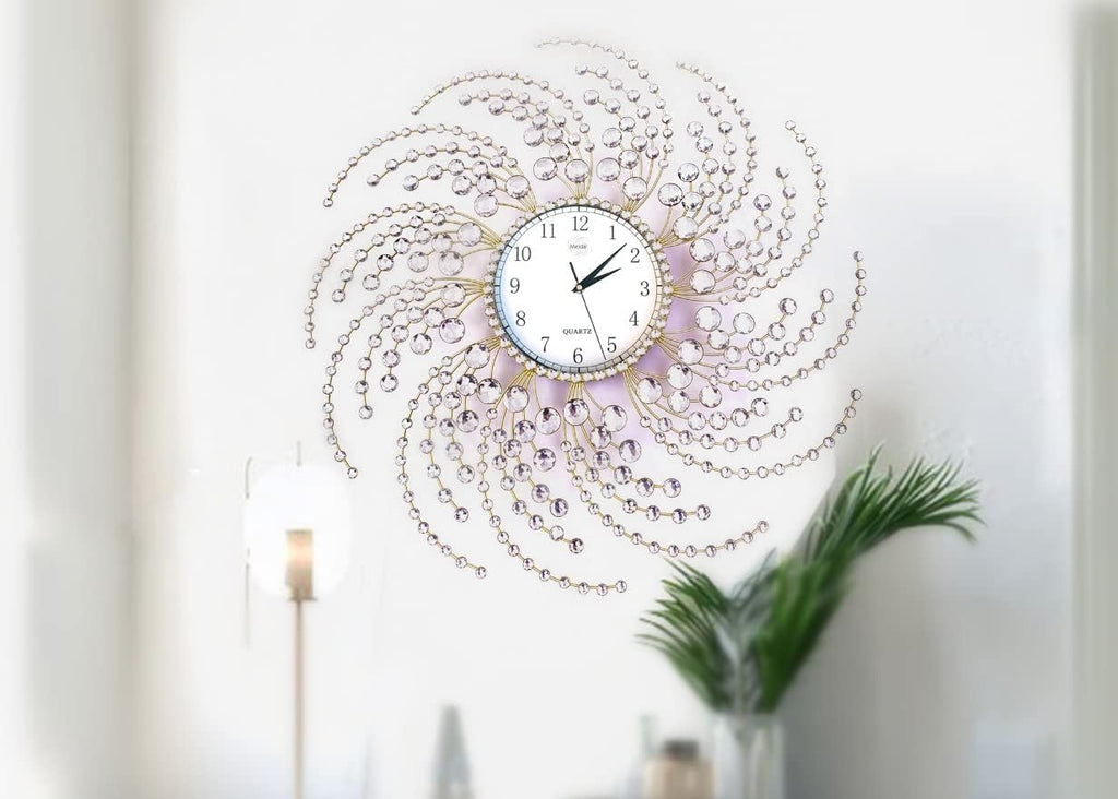 Battery Operated Luxe Glass Wall Clock - View 6