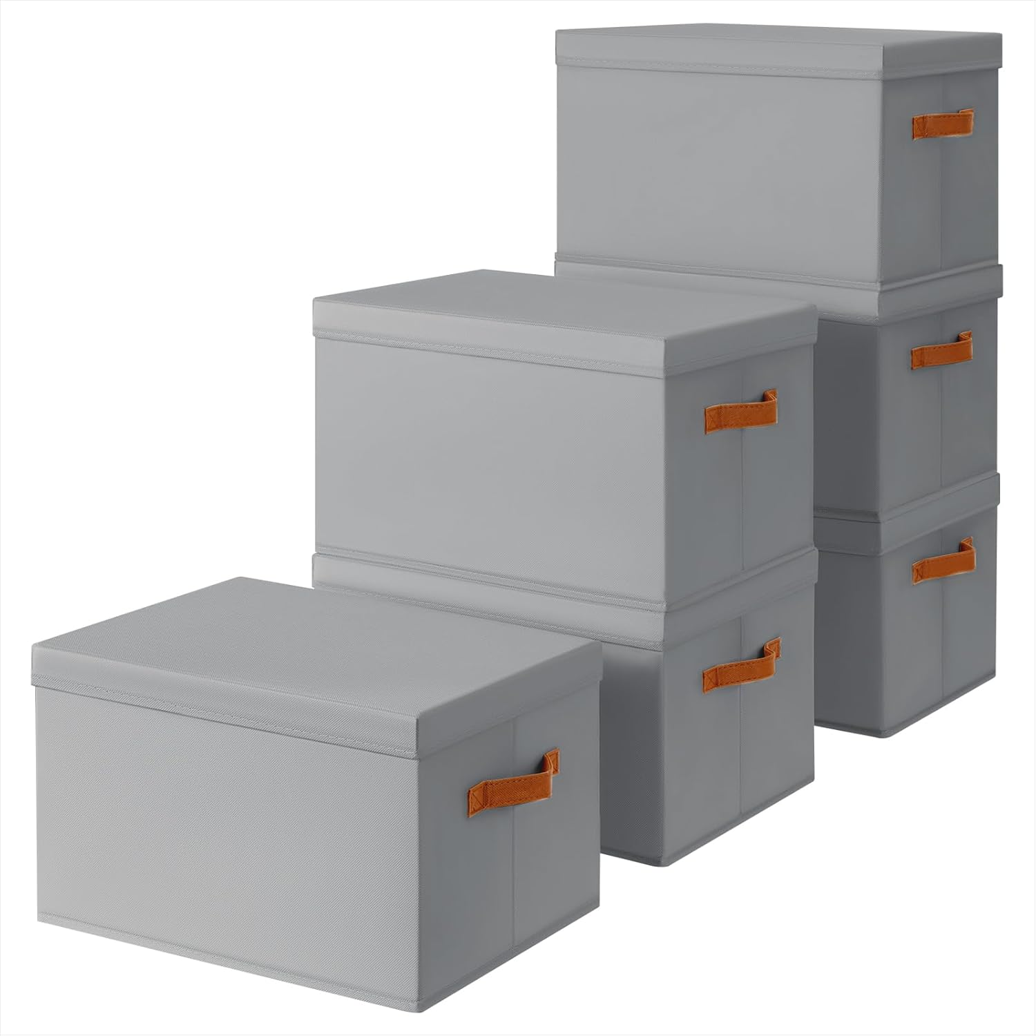 Beige Storage Bin — Grey
