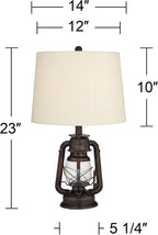 Farmhouse Gold Table Lamp — 23" - View 4