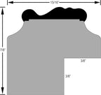 Beveled Luxe Beige Wall Mirror — 26" - View 5