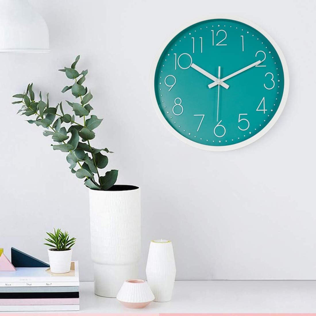Round Modern Gold Wall Clock — 12" - View 4