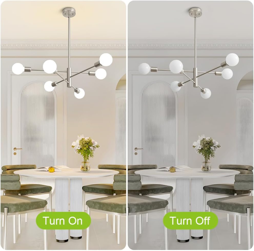 Farmhouse Black Chandelier — 6-Light - View 8