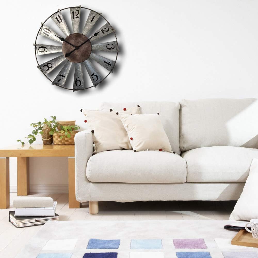 Battery Operated Farmhouse Metal Wall Art — 24" - View 7