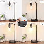 Dimmable Modern Black Desk Lamp - View 4