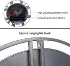 Farmhouse Grey Wall Clock — 30" - View 5