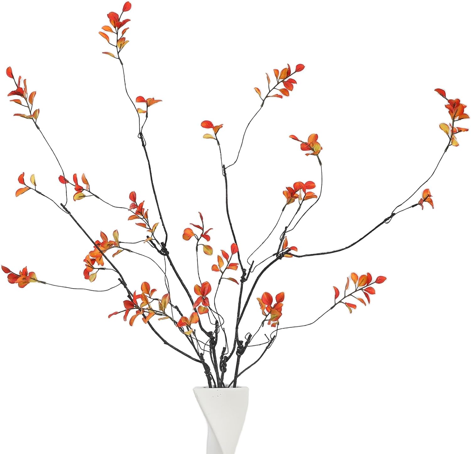 Black Artificial Plant — 38.5" — Orange