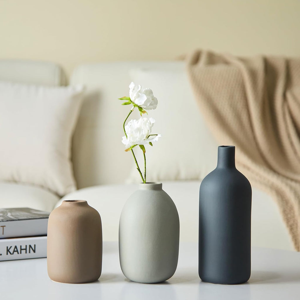 Farmhouse Beige Vase Set — Set of 3 - View 6