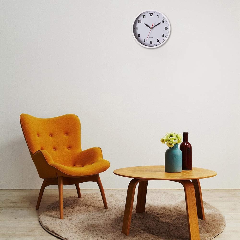 Black Wall Clock — 8" - View 5