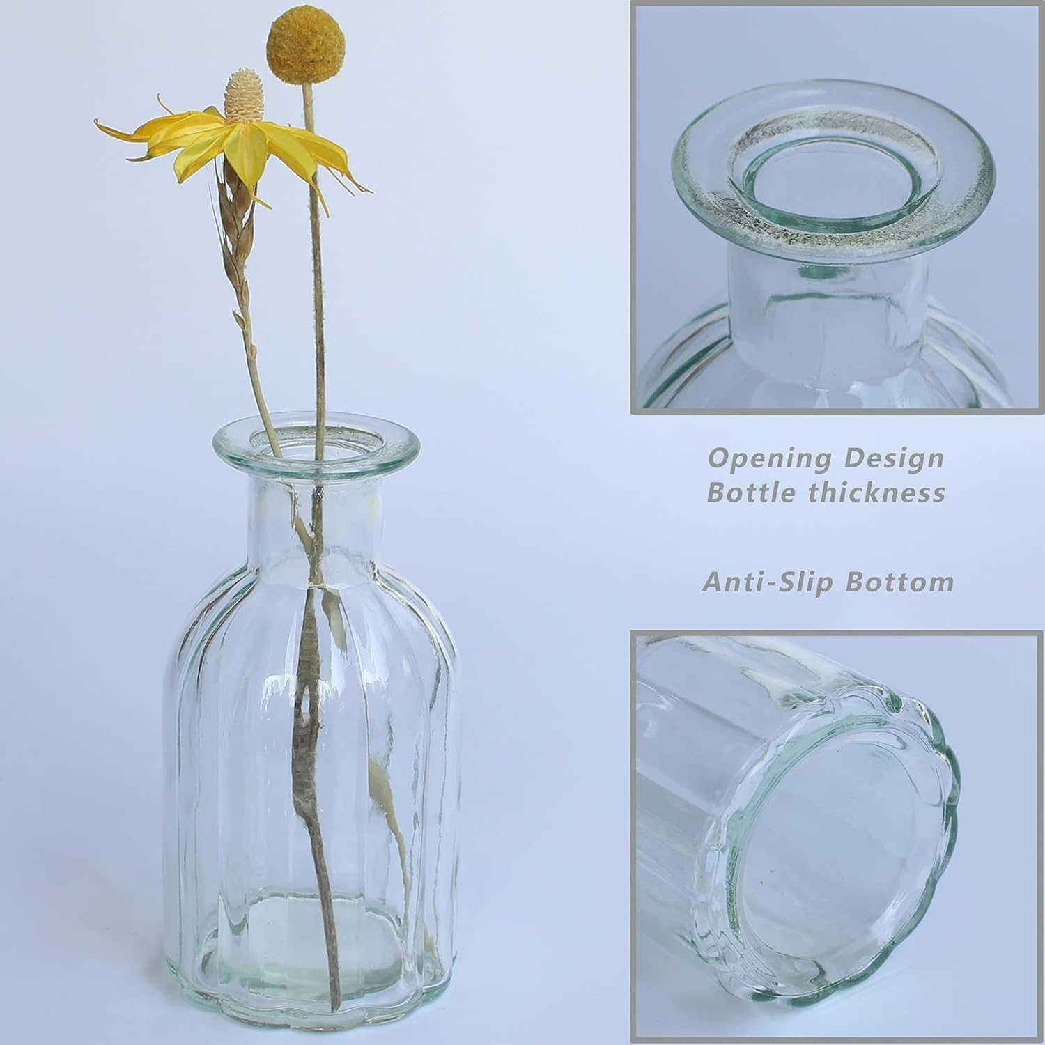 Round Glass Decorative Vase — 2.85" - View 5