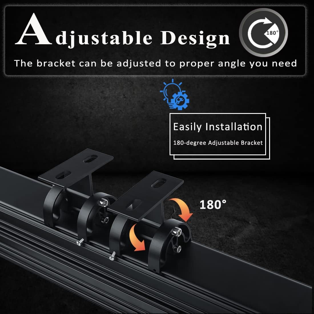 Color Changing Metal LED Strip Lights — 40" - View 5