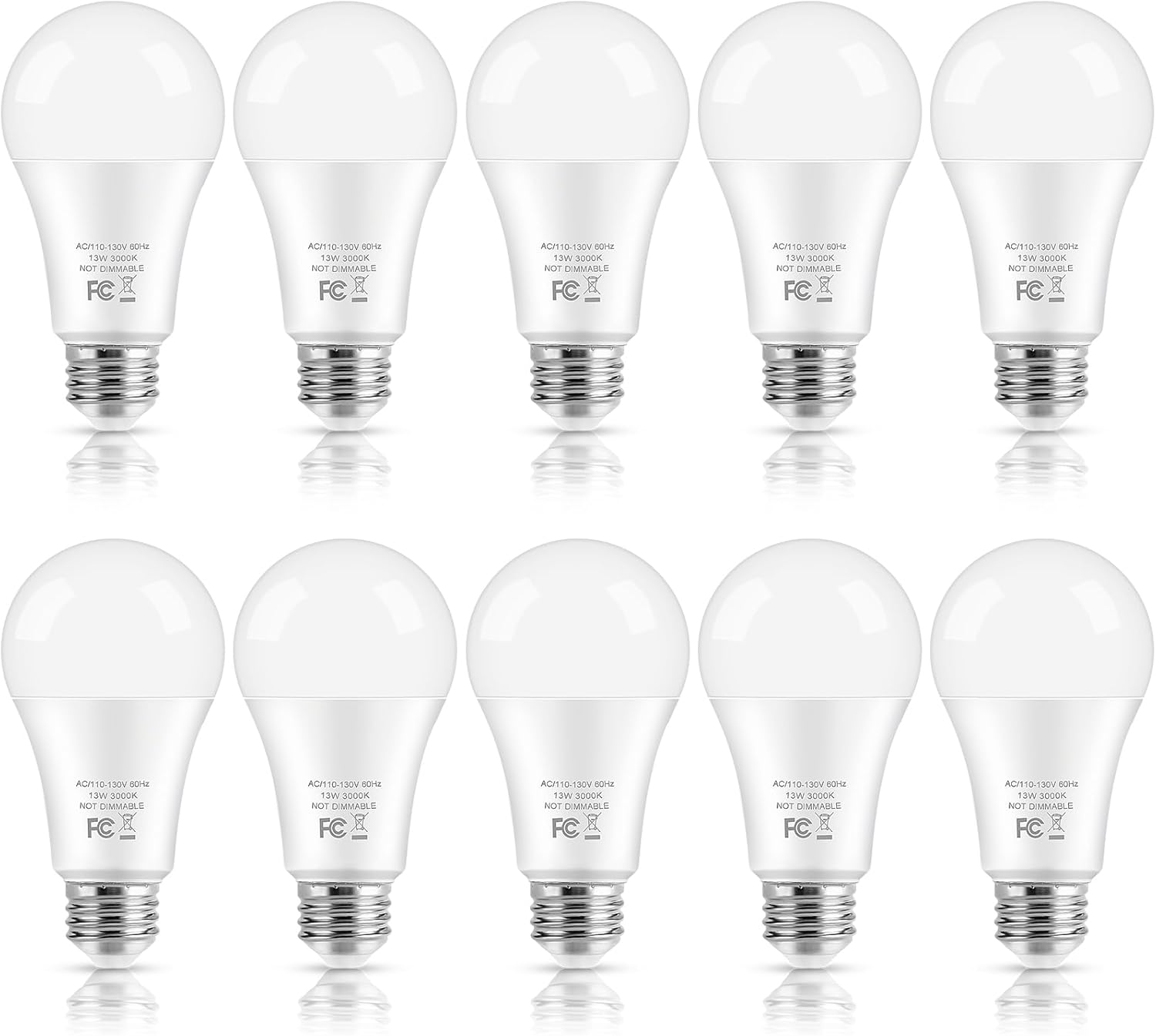Dimmable Beige LED Bulb — Set of 1 — 4000k Neutral White