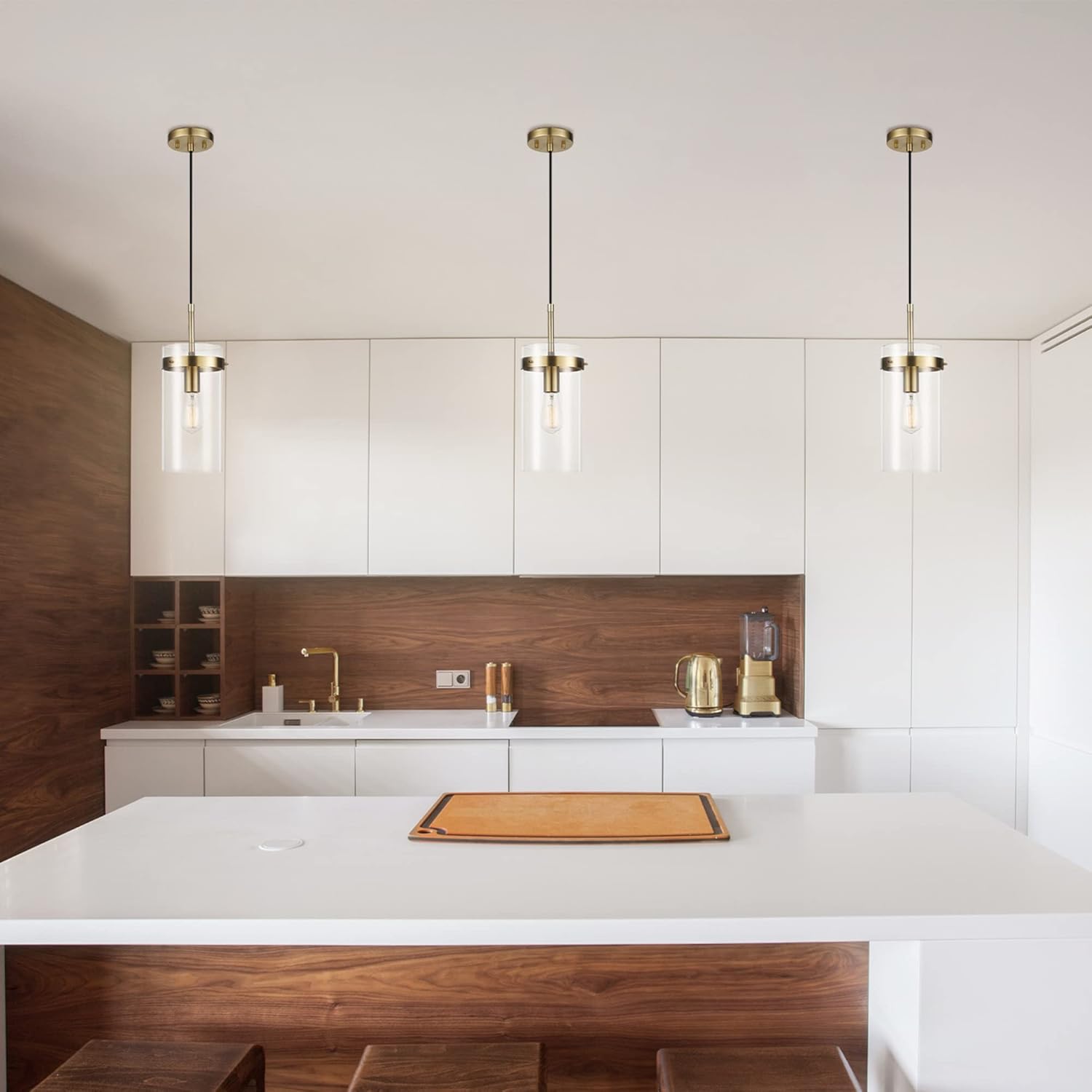 Vintage Luxe Metal Pendant Light — 1-Light - View 3
