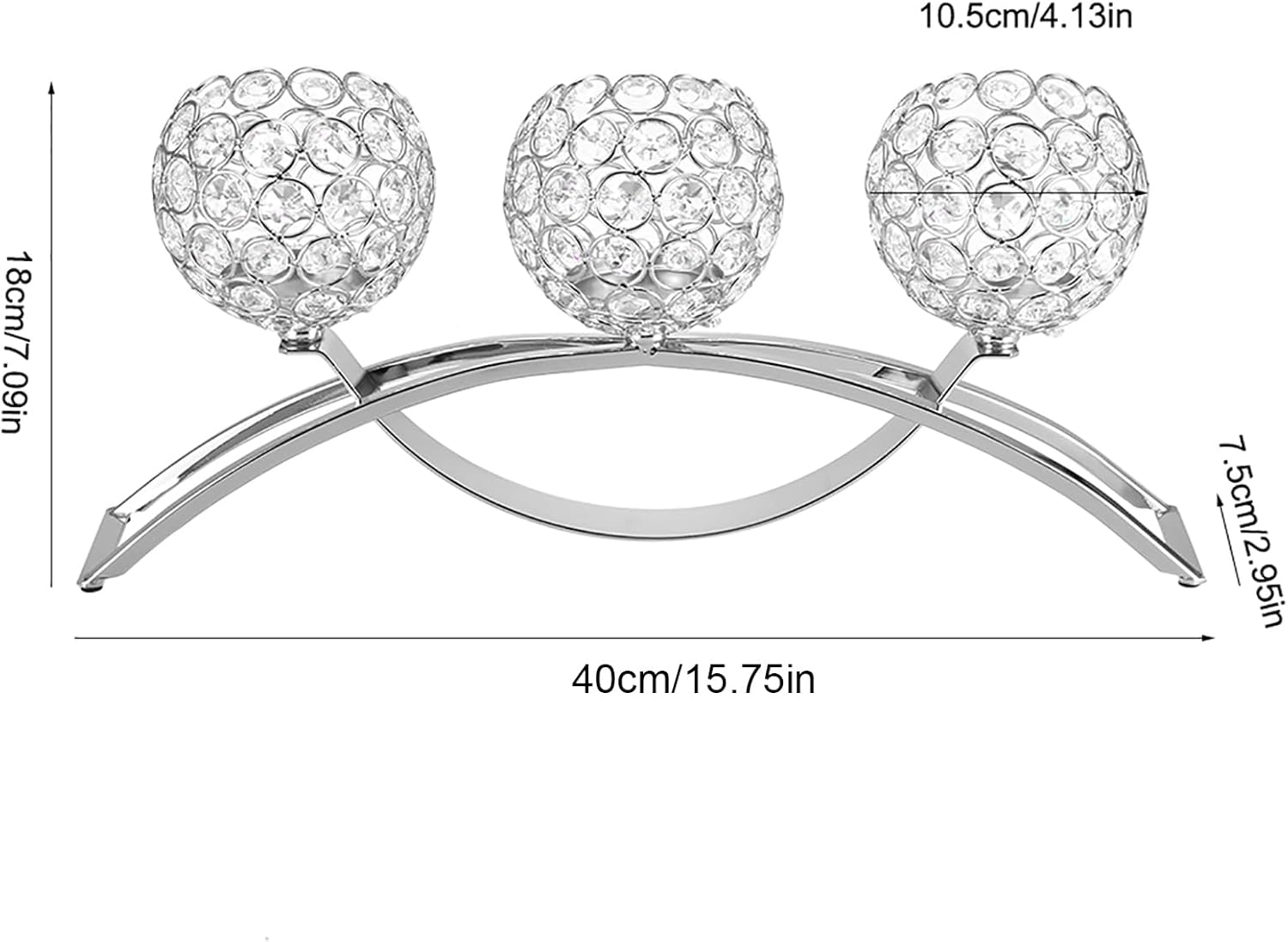 Luxe Glass Pillar Candle - View 3