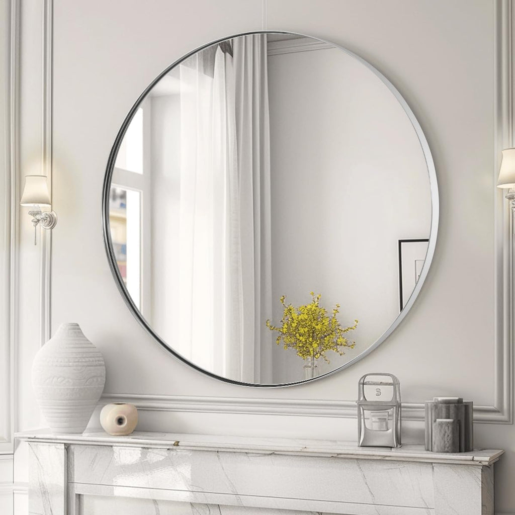 Round Black Mirror — 30" - View 9