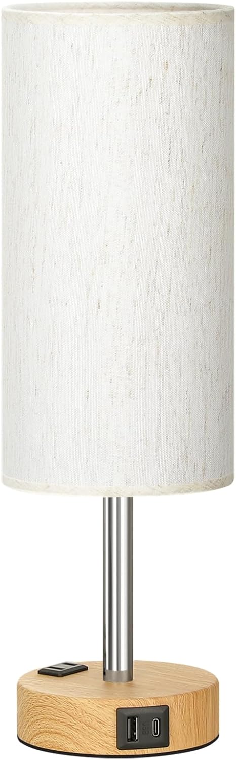 Dimmable Beige Table Lamp — 14" - View 8