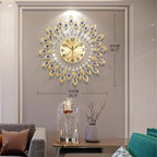 Luxe Black Wall Clock — 3" - View 3