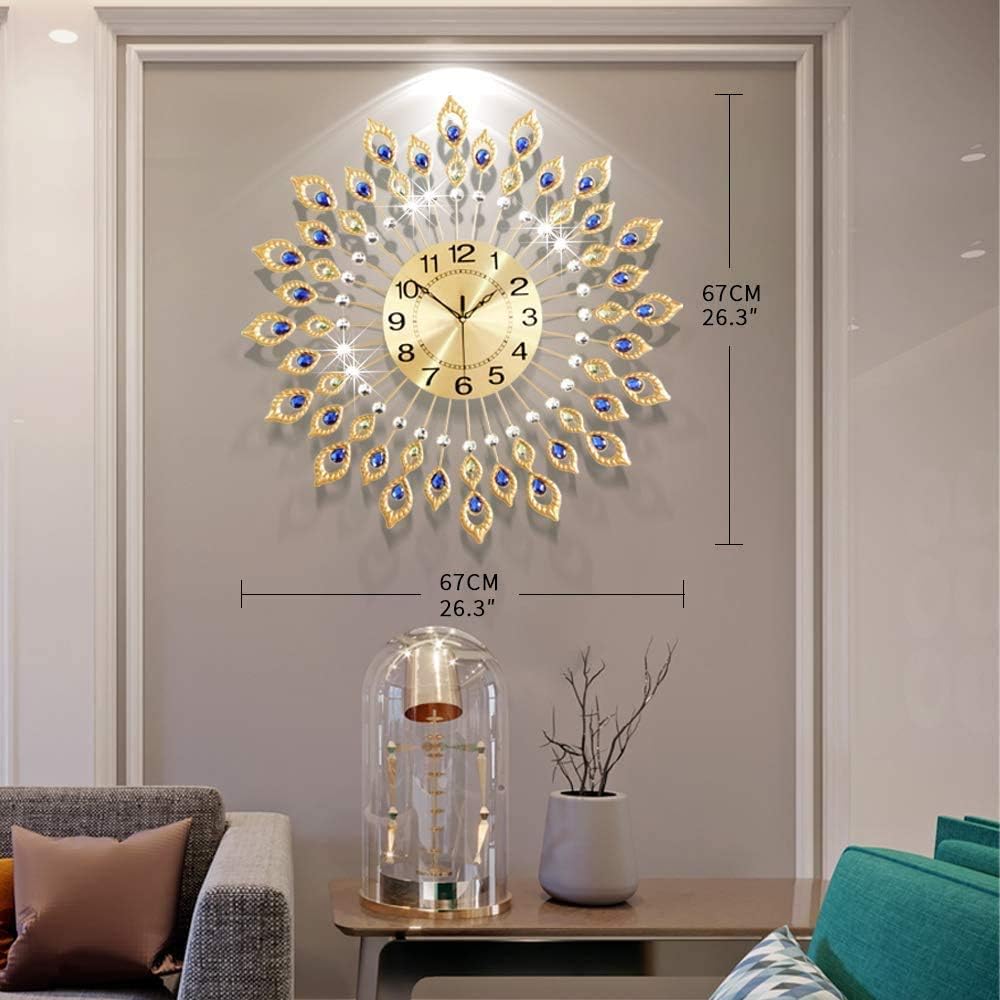 Luxe Black Wall Clock — 3" - View 3