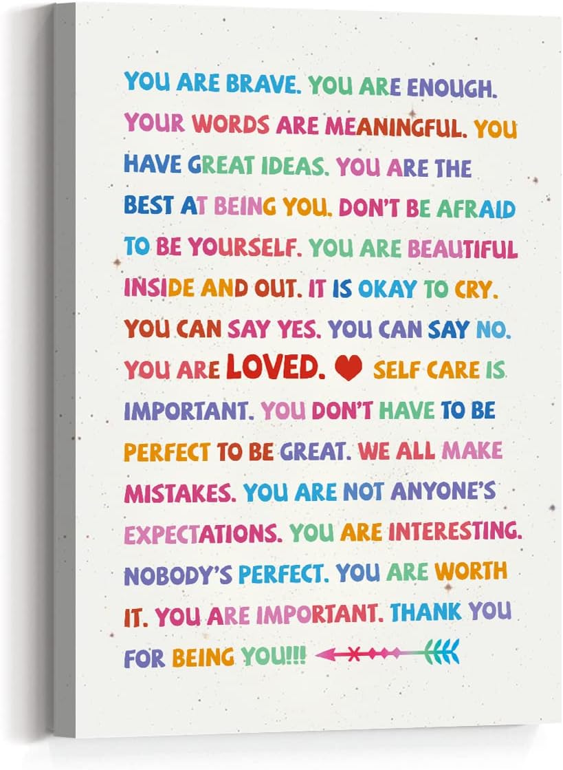 Fabric Wall Decor — 15" — You are brave