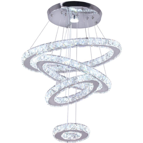 Adjustable Luxe White Chandelier