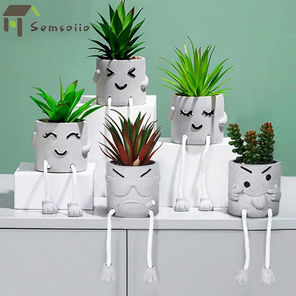 Grey Faux Plant - View 8