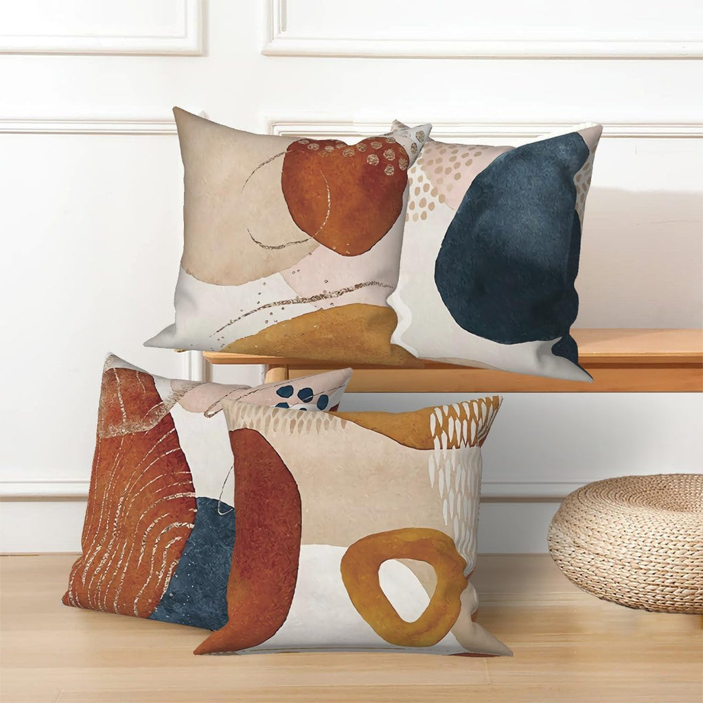 Boho Fabric Throw Pillow Cover — 16" - View 5