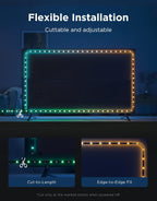 Smart Metal LED Strip Light — 32" - View 5