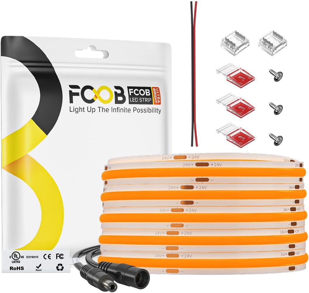 Dimmable Beige LED Strip Light — Orange