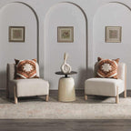 Lumbar Boho Beige Cushion Cover — 20" - View 5