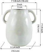 Farmhouse Beige Flower Vase - View 6