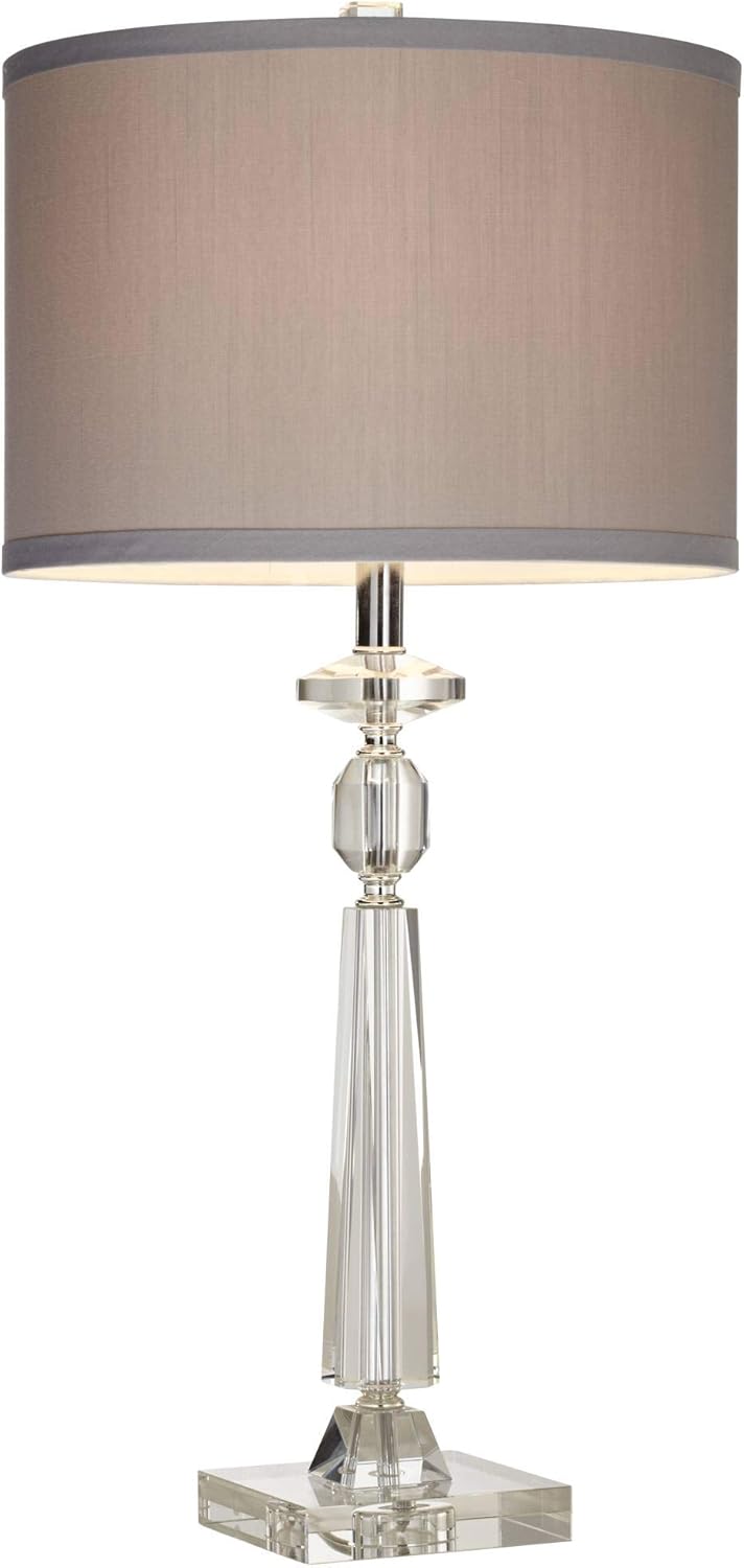 Luxe Grey Table Lamp — 27" - View 6
