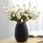 Pom Pom Beige Artificial Plant — White10