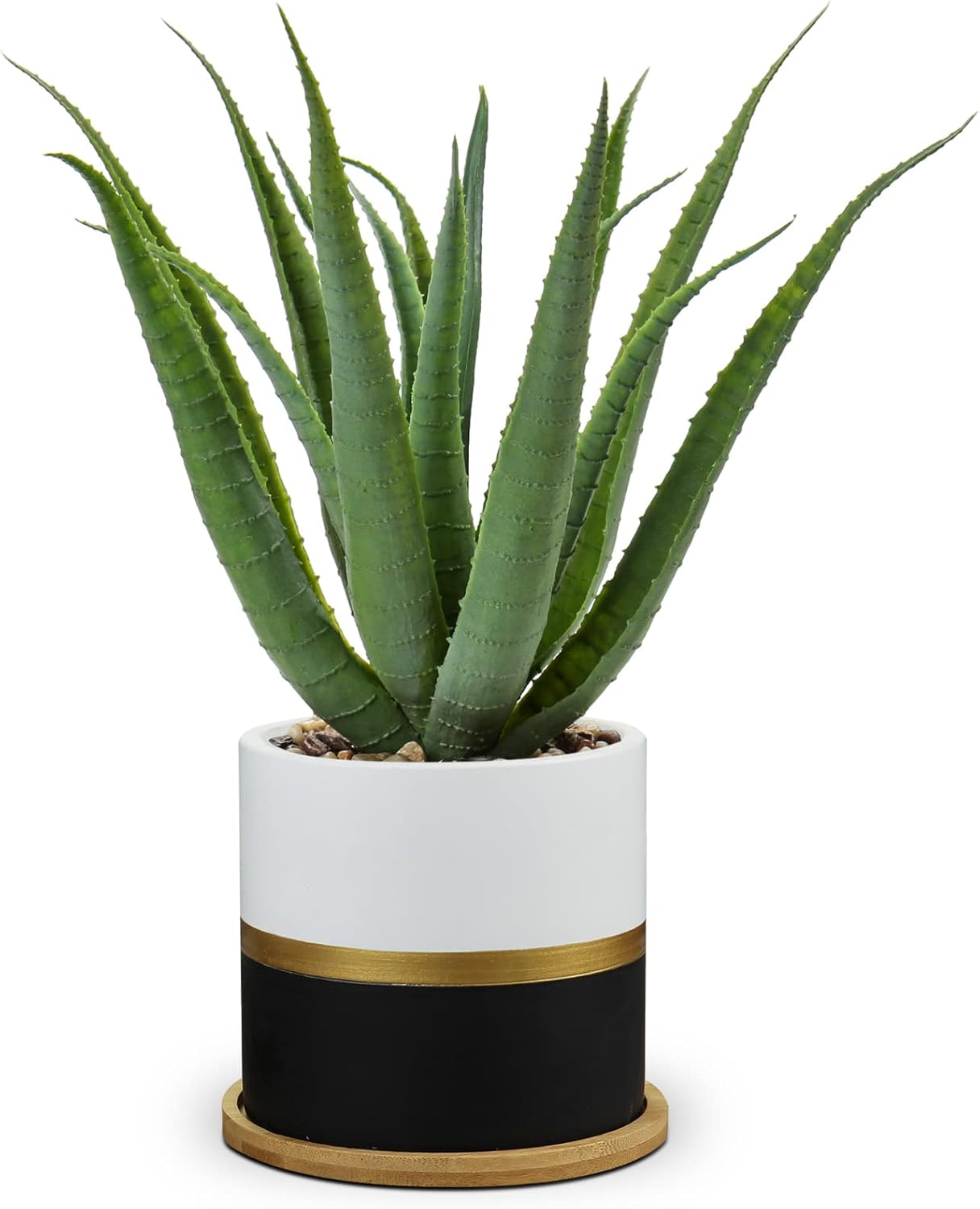 Farmhouse Black Artificial Plant — Agave Greenery#008